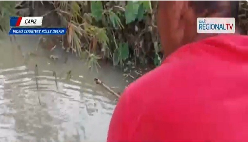 Ipinagbawal ang pagligo sa sapa sa Barangay Mianay sa Sigma, Capiz matapos umanong may makitang buwaya sa lugar.